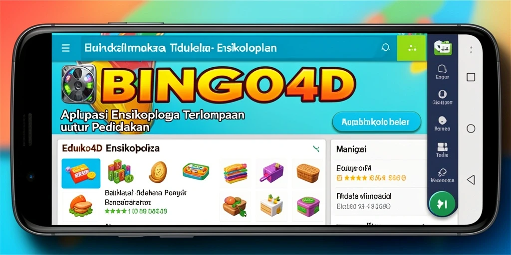 Tampilan antarmuka aplikasi BINGO4D yang bersih dan mudah dinavigasi.