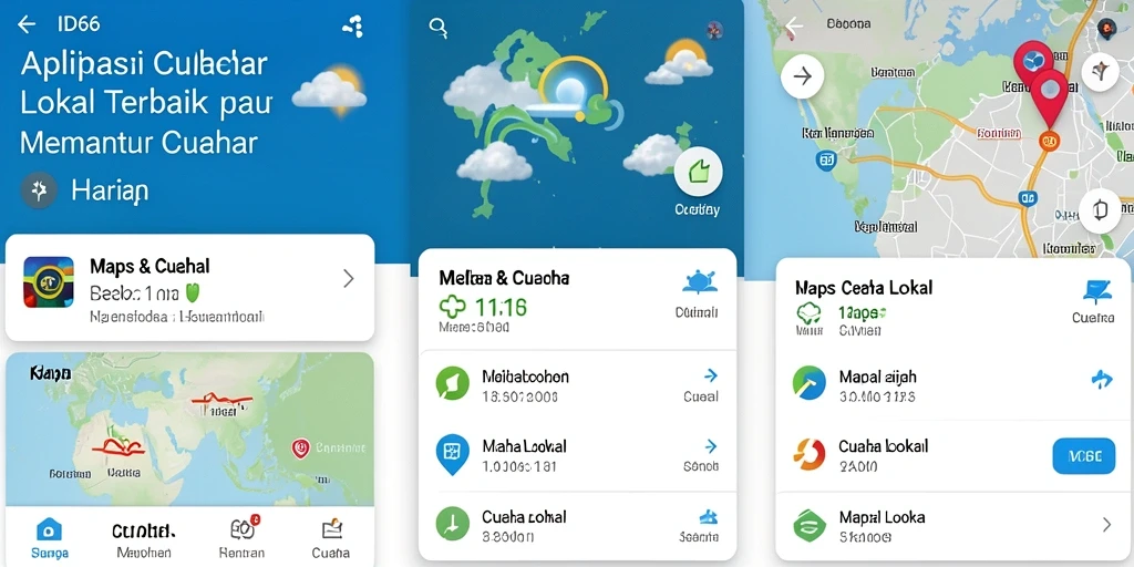 Antarmuka ID66 menunjukkan ramalan cuaca lokal yang detail.