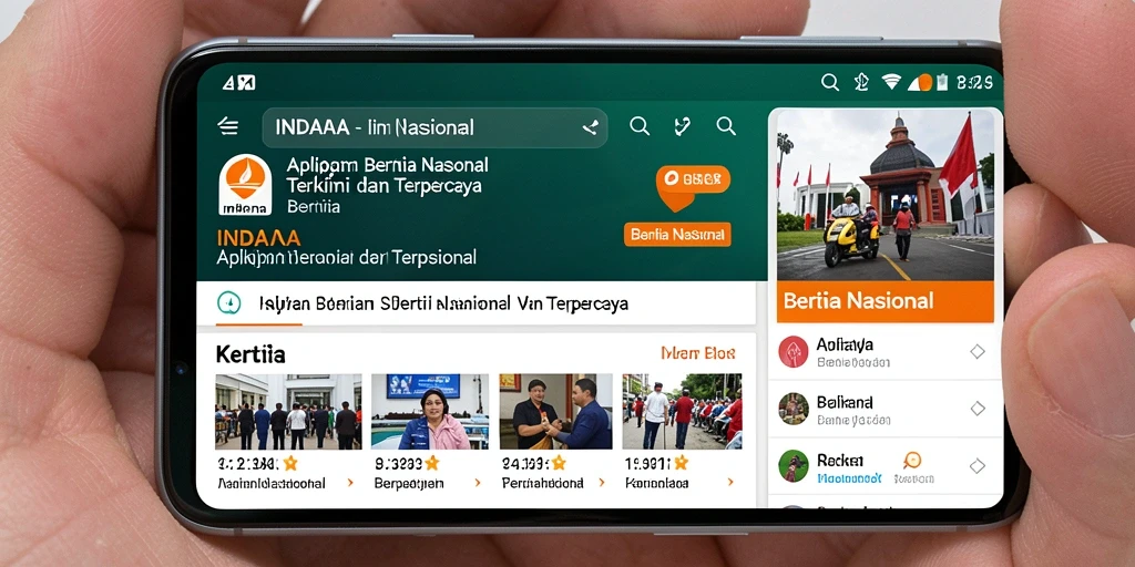 Antarmuka aplikasi INDAAA yang informatif dan mudah digunakan.