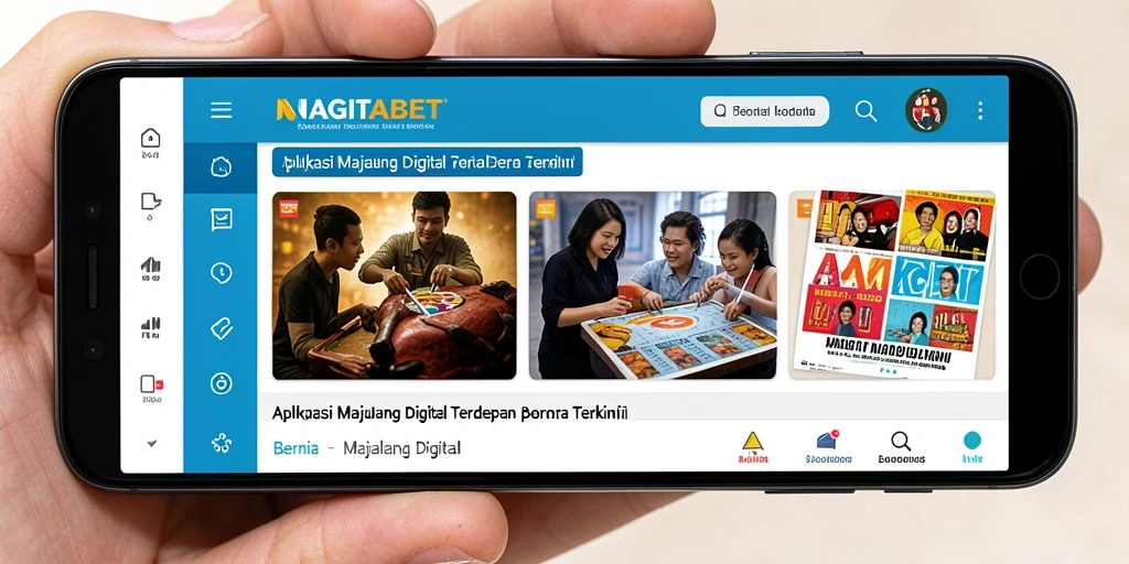 Tampilan antarmuka aplikasi NAGITABET yang menarik dan interaktif.