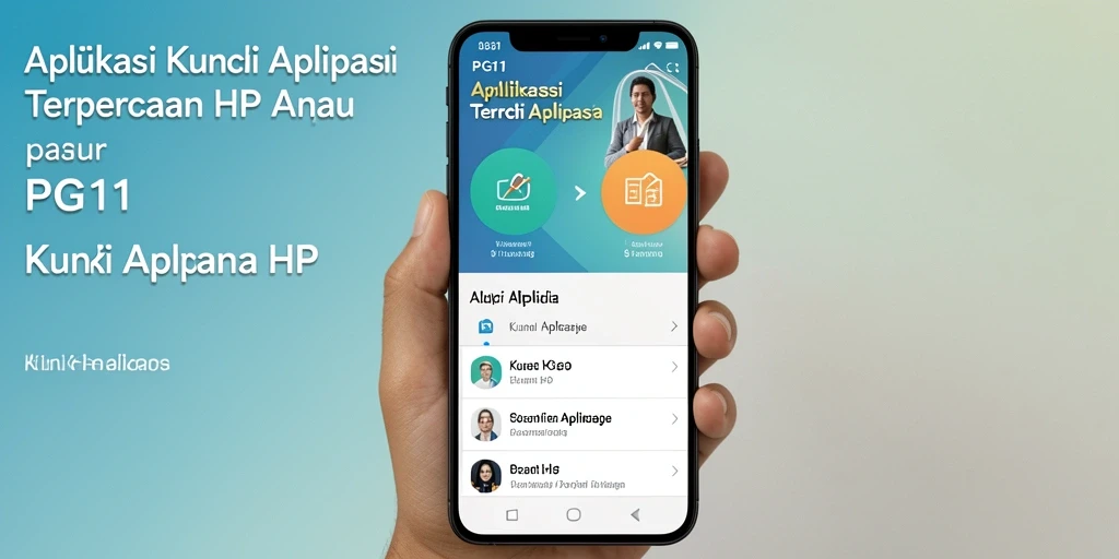 Antarmuka PG11 yang sederhana dan fungsional untuk mengunci aplikasi.