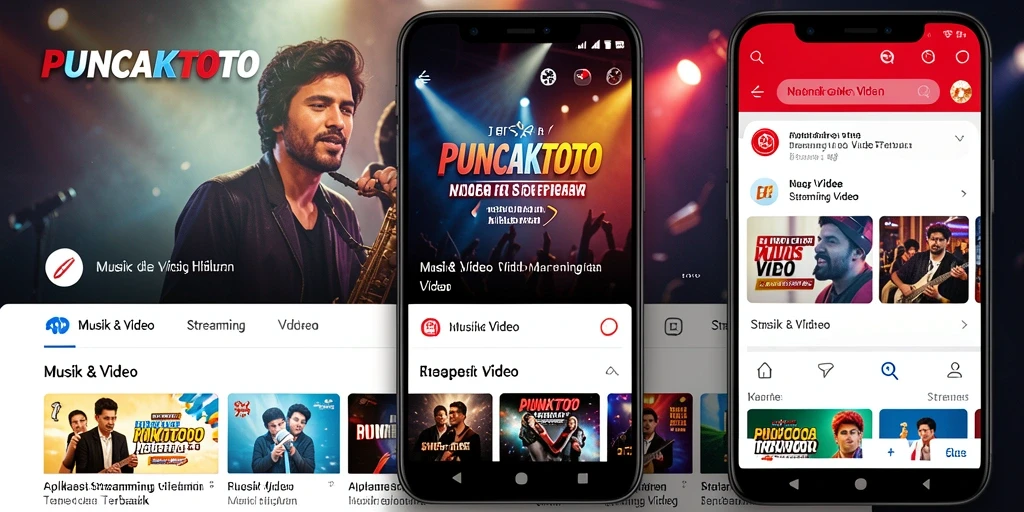 Antarmuka aplikasi PUNCAKTOTO yang menarik dan fungsional untuk streaming video.