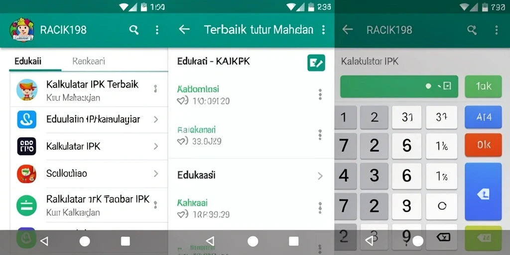 Antarmuka sederhana dan fungsional untuk menghitung IPK dengan mudah.